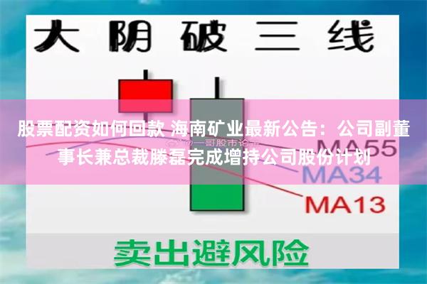 股票配资如何回款 海南矿业最新公告：公司副董事长兼总裁滕磊完成增持公司股份计划