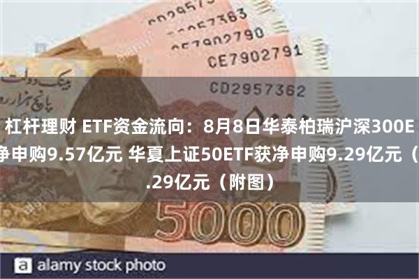 杠杆理财 ETF资金流向：8月8日华泰柏瑞沪深300ETF获净申购9.57亿元 华夏上证50ETF获净申购9.29亿元（附图）