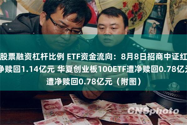 股票融资杠杆比例 ETF资金流向：8月8日招商中证红利ETF遭净赎回1.14亿元 华夏创业板100ETF遭净赎回0.78亿元（附图）