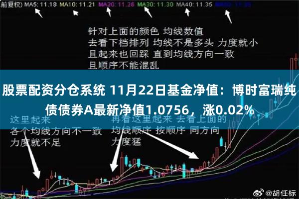 股票配资分仓系统 11月22日基金净值：博时富瑞纯债债券A最新净值1.0756，涨0.02%